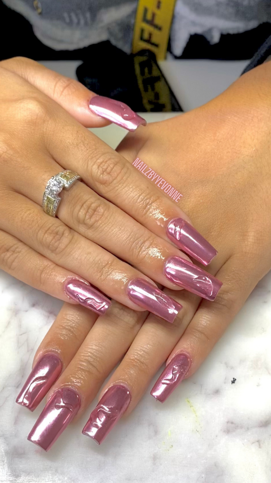 Pink Chrome Drips